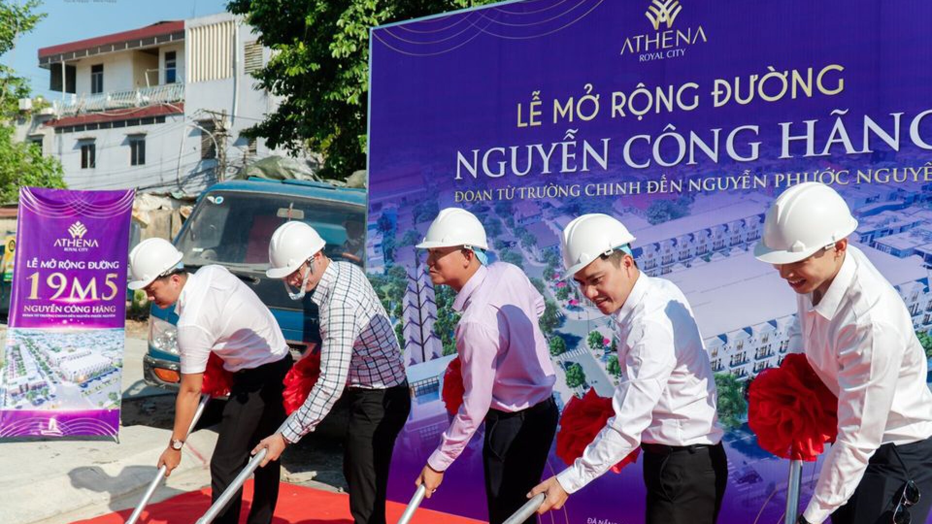KHỞI CÔNG XÂY DỰNG TUYẾN ĐƯỜNG NGUYỄN CÔNG HÃNG RỘNG 19.5M